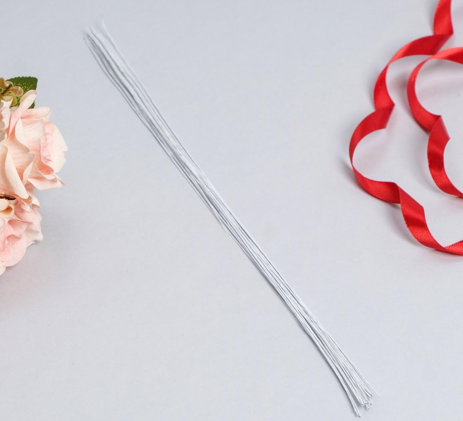 Флористическая проволока в бумажной оплётке 