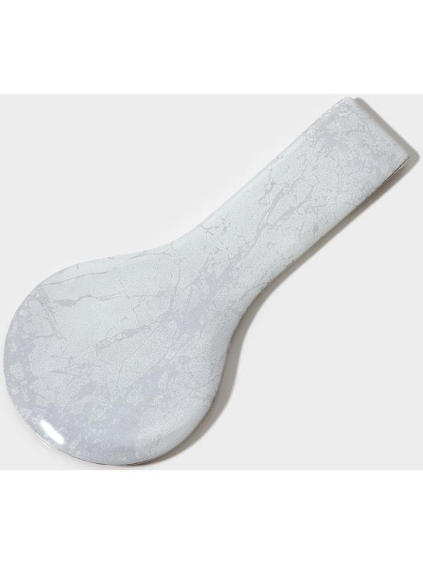 Подставка под ложку Magistro «Мрамор», 24×11×1 см, цвет белый