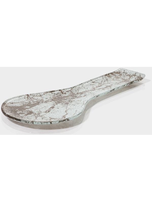 Подставка под ложку Magistro «Мрамор», 24×11×1 см, цвет белый