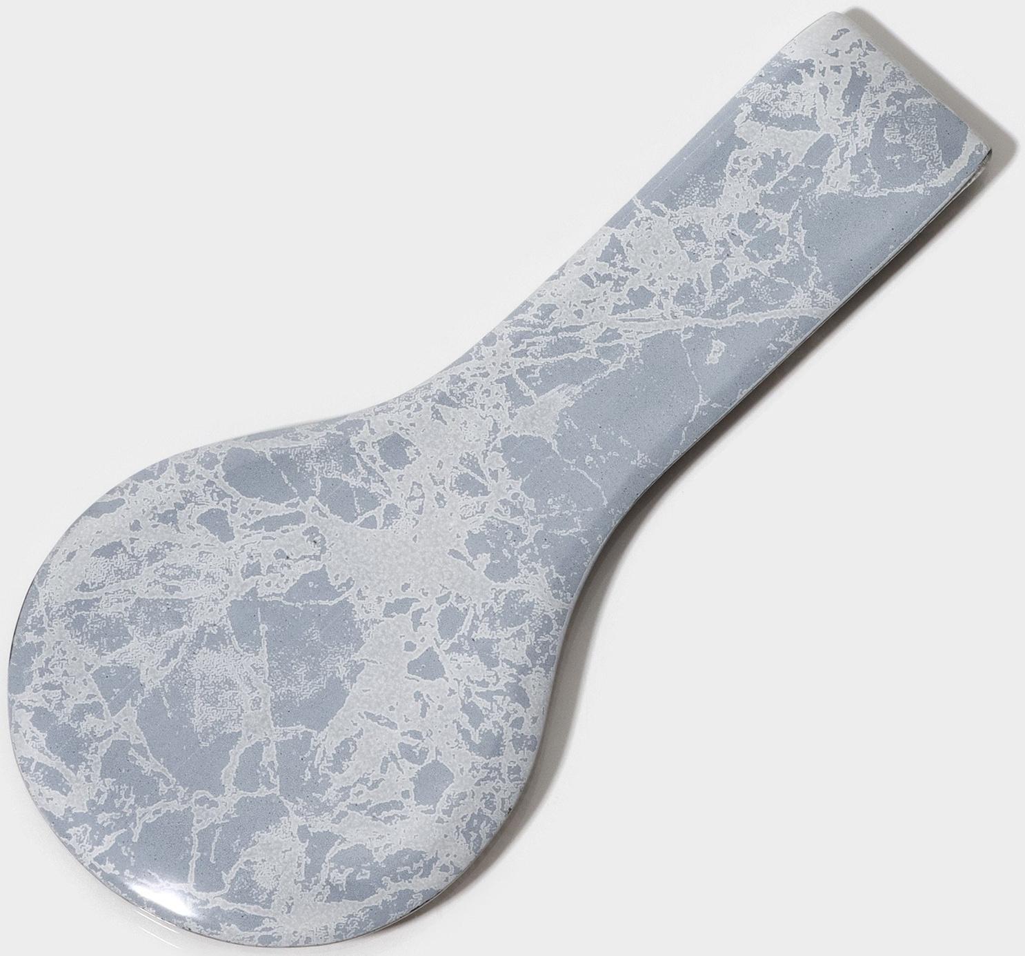 Подставка под ложку Magistro «Мрамор», 24×11×1 см, цвет чёрный