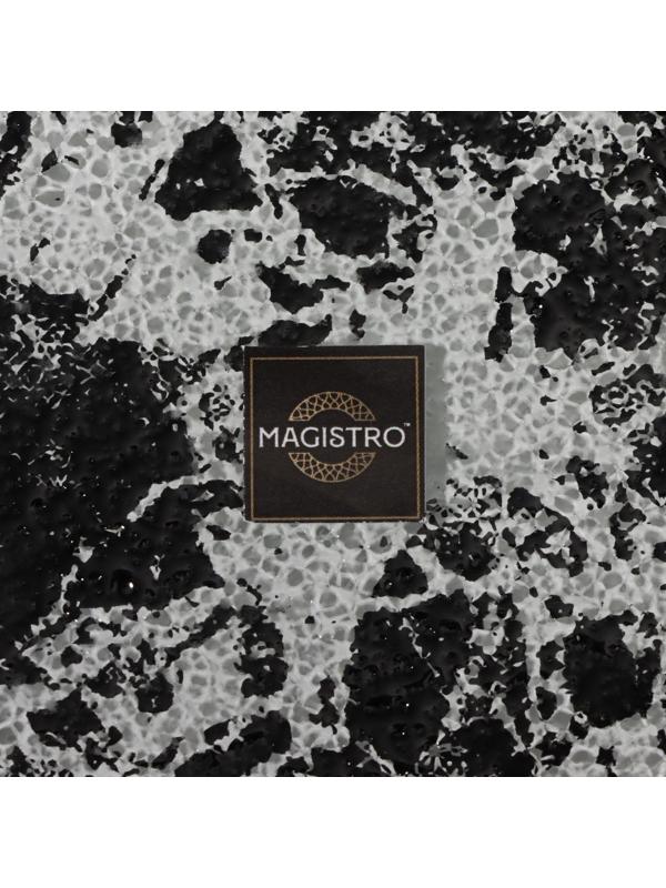 Подставка под ложку Magistro «Мрамор», 24×11×1 см, цвет чёрный