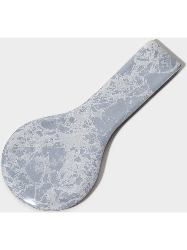 Подставка под ложку Magistro «Мрамор», 24×11×1 см, цвет чёрный