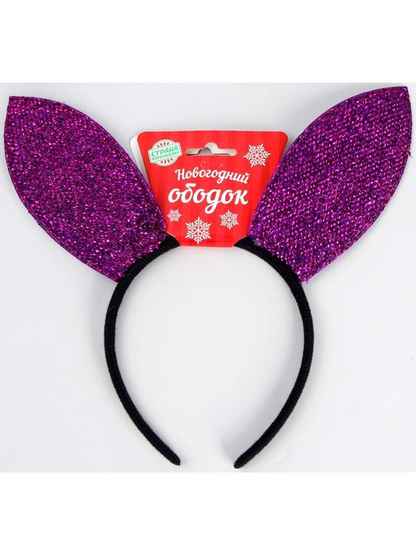 Карнавальный ободок «Заяц», цвета МИКС