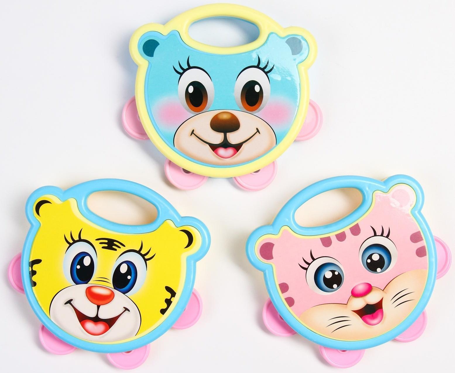 Погремушка - бубен «Малыши», герои МИКС