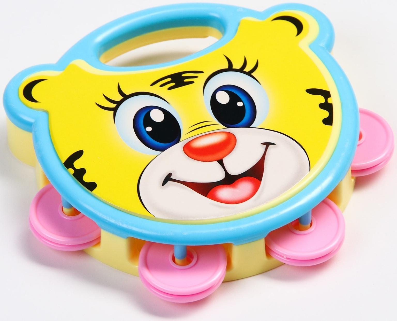 Погремушка - бубен «Малыши», герои МИКС