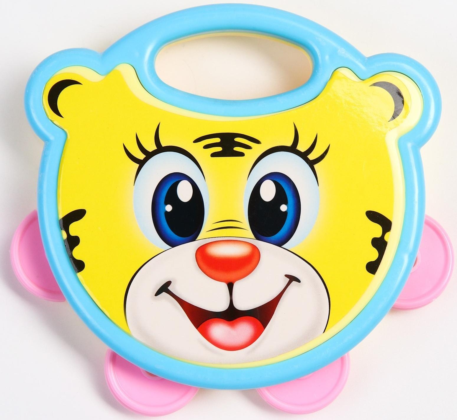 Погремушка - бубен «Малыши», герои МИКС