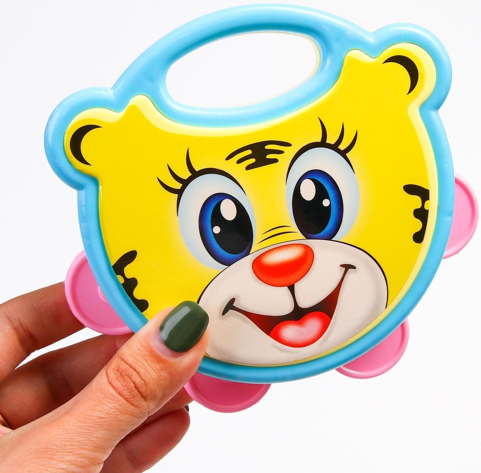 Погремушка - бубен «Малыши», герои МИКС