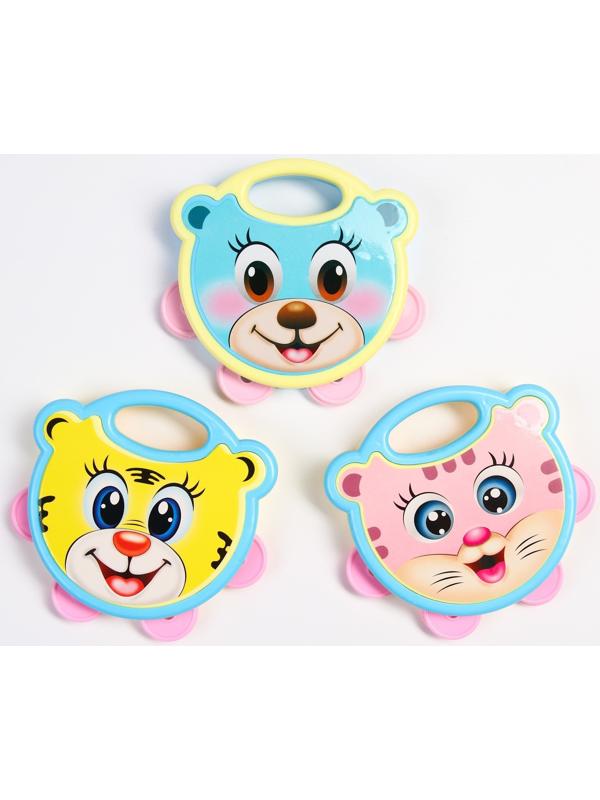 Погремушка - бубен «Малыши», герои МИКС