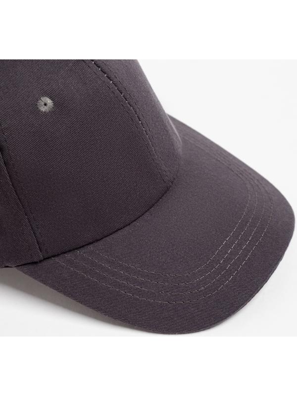 Кепка однотонная MINAKU, цвет серый, р-р 52-54