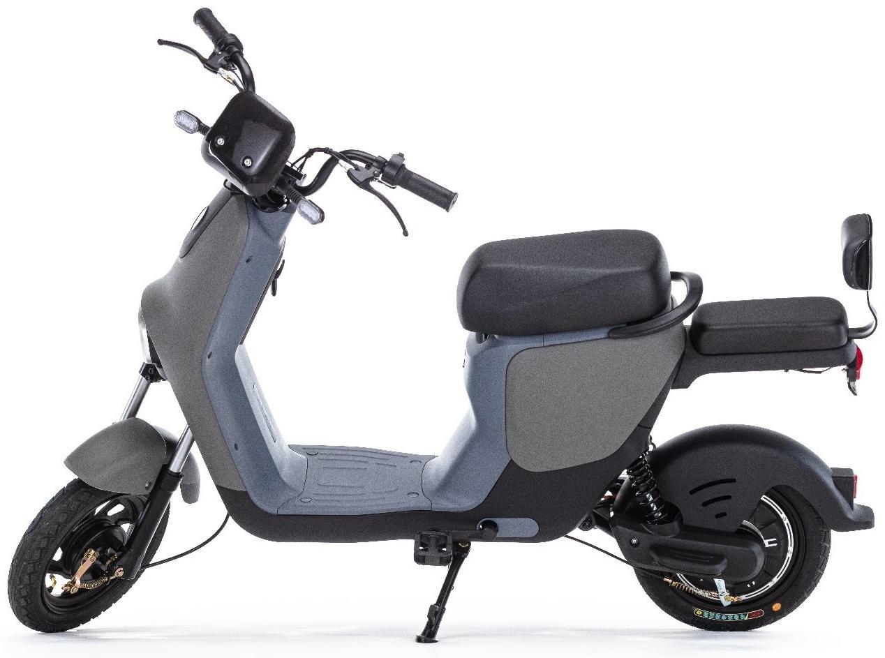 Электроскутер E-NOT PRO 4812, черный-зеленый-серый