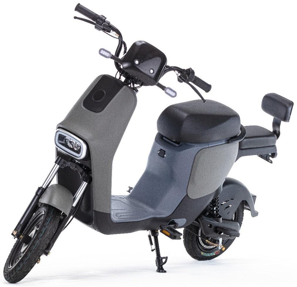 Электроскутер E-NOT PRO 4812, черный-зеленый-серый