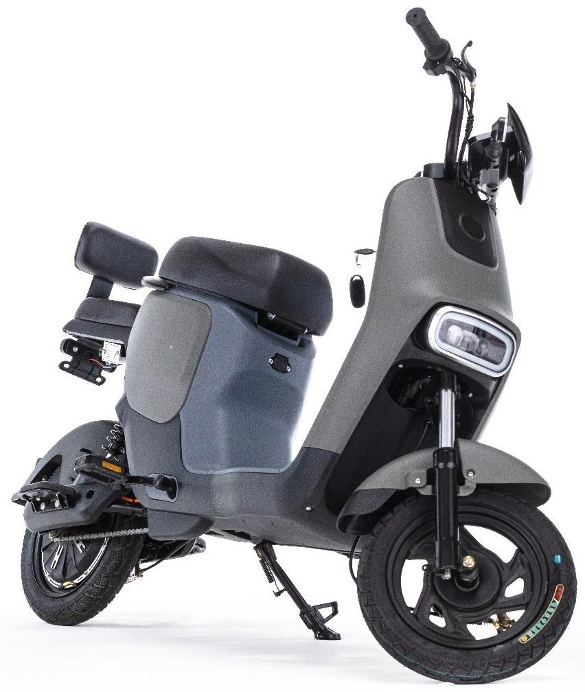 Электроскутер E-NOT PRO 4812, черный-зеленый-серый