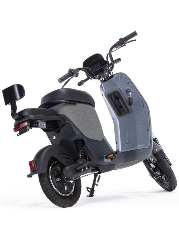 Электроскутер E-NOT PRO 4812, черный-зеленый-серый