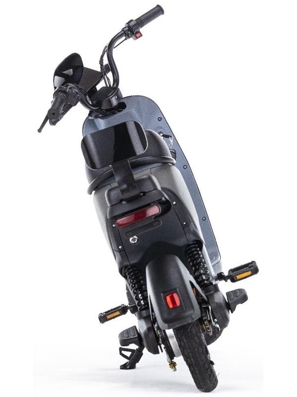 Электроскутер E-NOT PRO 4812, черный-зеленый-серый