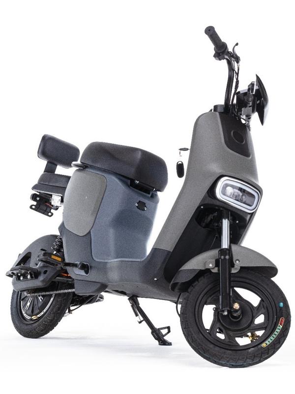 Электроскутер E-NOT PRO 4812, черный-зеленый-серый