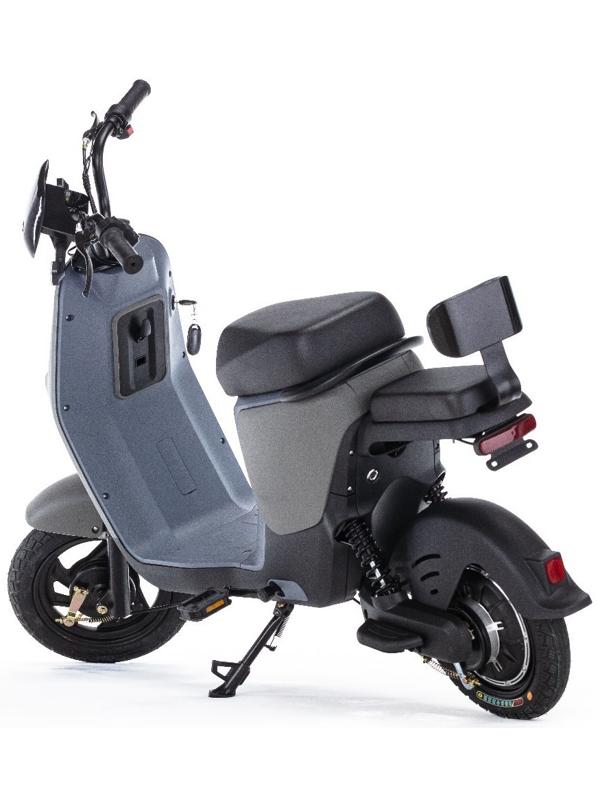 Электроскутер E-NOT PRO 4812, черный-зеленый-серый