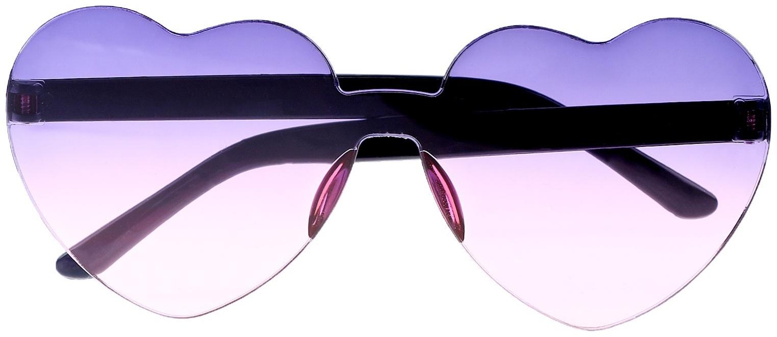 Карнавальные очки «Сердечки», цвета МИКС