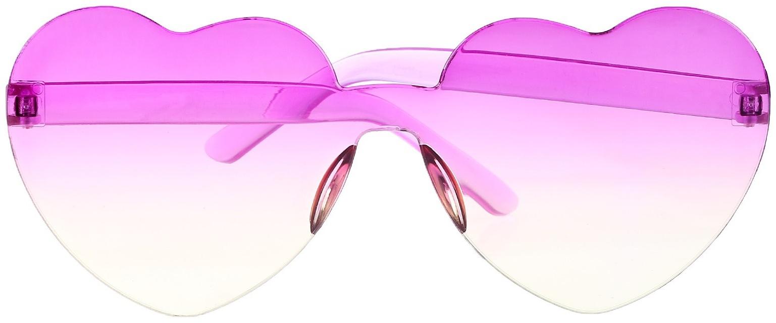 Карнавальные очки «Сердечки», цвета МИКС