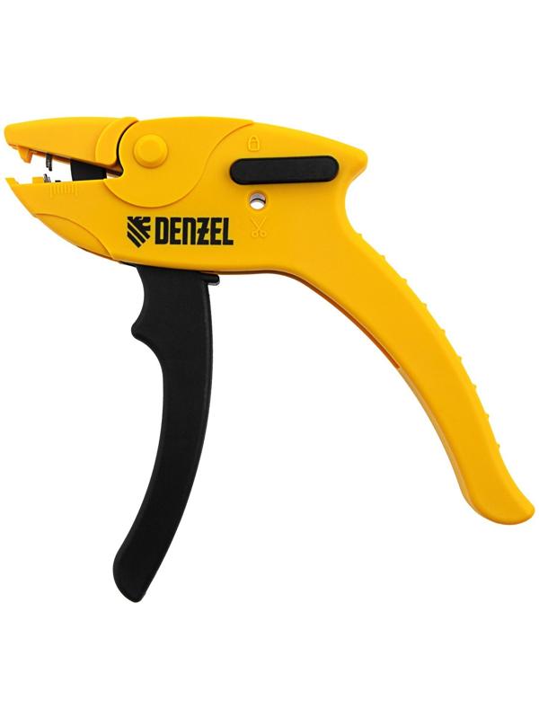 Щипцы для зачистки проводов Denzel 17741, функция обрезания проводов, сечение 0.2-6 мм2