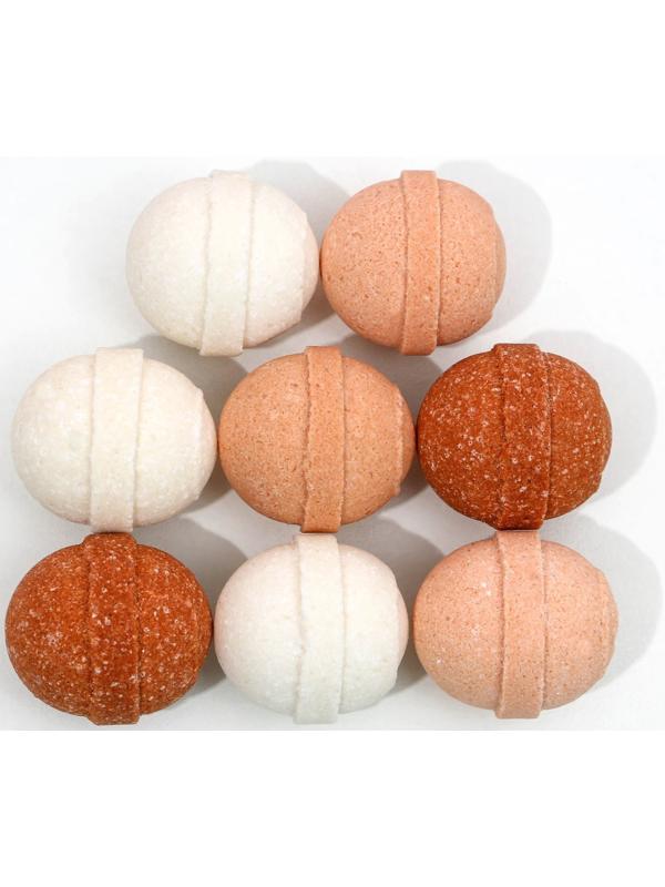 Набор бомбочек для ванны «С 8 марта», 8 шт. х 20 г, кокос, ваниль, шоколад