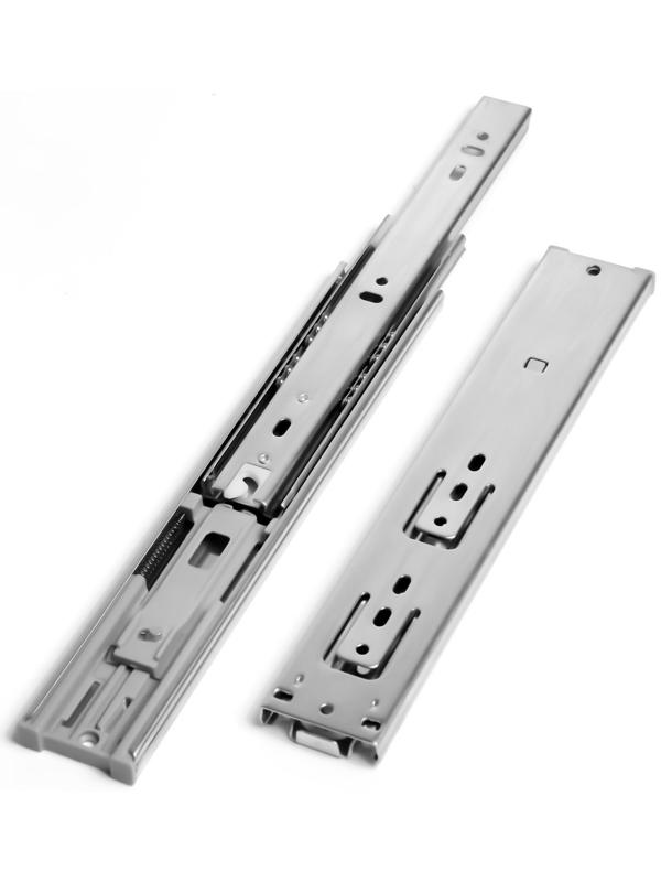 Шариковые направляющие ТУНДРА, с доводчиком 4510, L=250 мм. H=45 мм. 2 шт