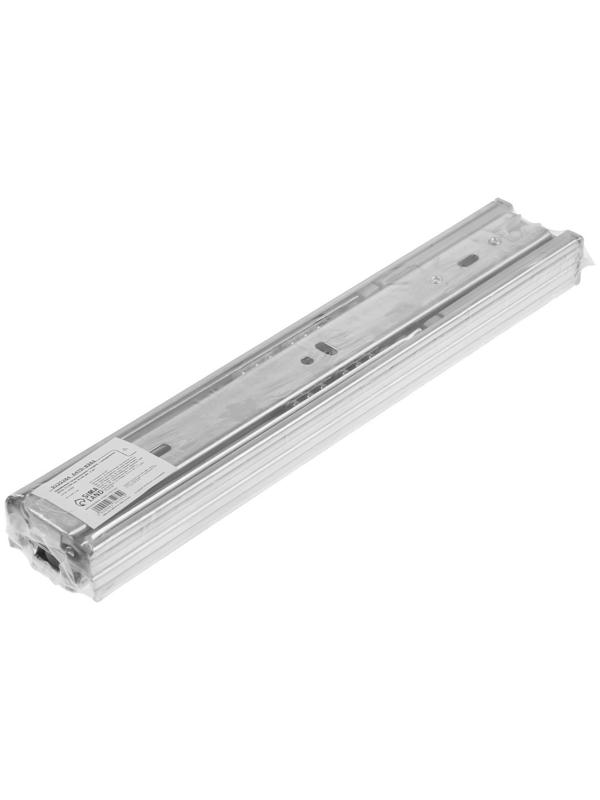 Шариковые направляющие ТУНДРА, с доводчиком 4510, L=250 мм. H=45 мм. 2 шт