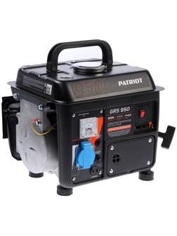 Генератор бензиновый PATRIOT GRS 950, 800 Вт, 2 л.с., 220 В, 4.2 л, ручной старт