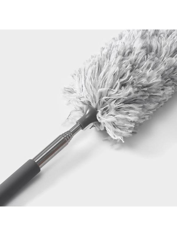 Щётка для удаления пыли Raccoon, телескопическая ручка 33-81 см, насадка из микрофибры 17 см