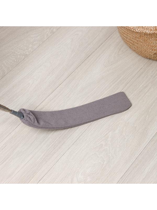 Щётка для удаления пыли Raccoon, плоская насадка 40×7,5 см, пушистая насадка 41×13 см, телескопическая ручка 210 см