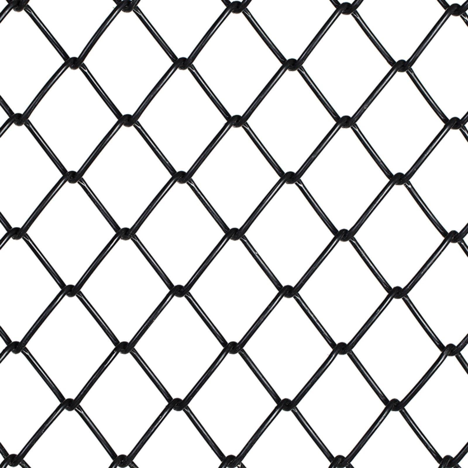 Сетка-рабица ячейка 50х50мм, толщина 2,6мм, с полимерным покрытием, ЧЕРНАЯ (рулон 1,5х10м)