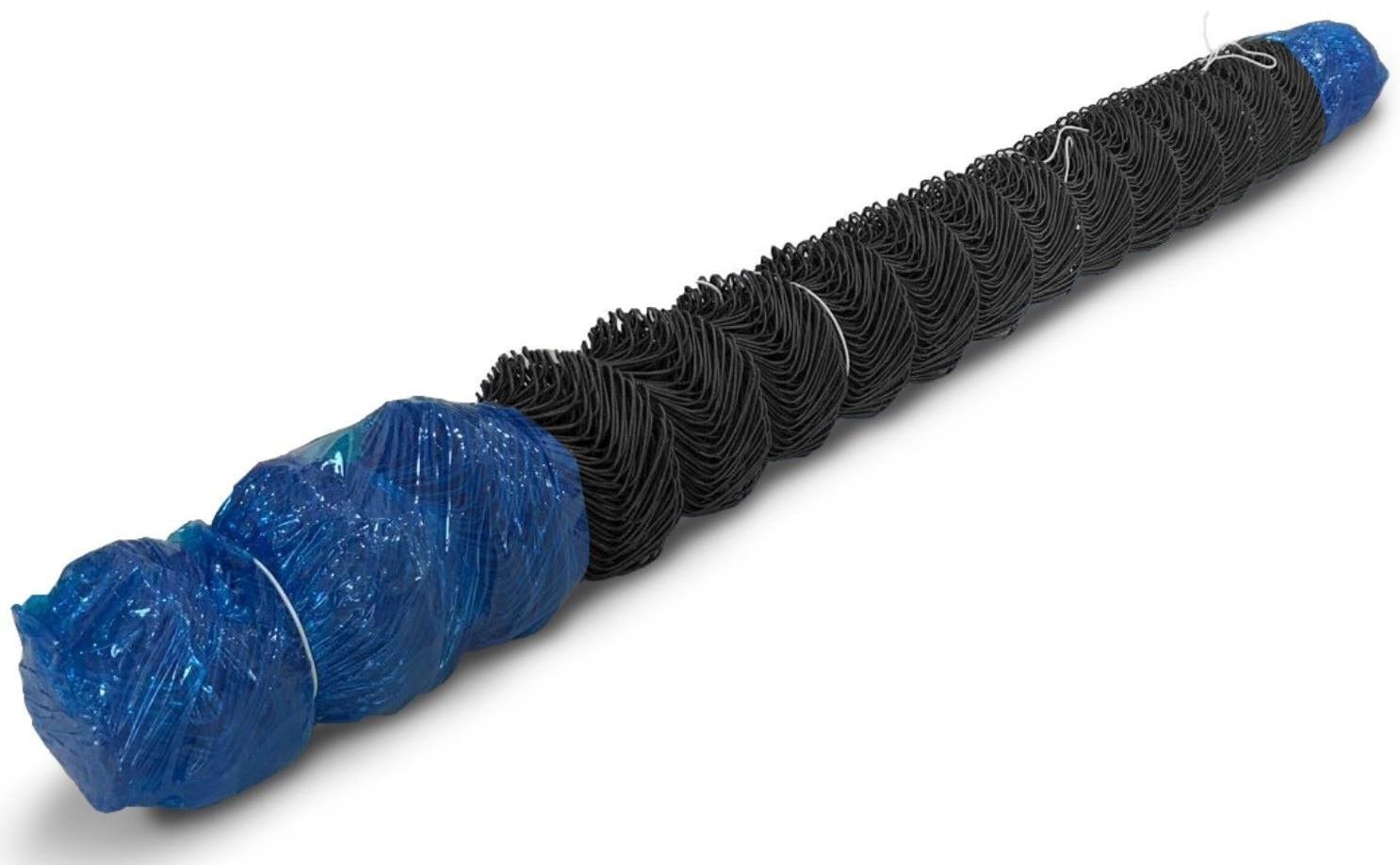 Сетка-рабица ячейка 50х50мм, толщина 2,6мм, с полимерным покрытием, ЧЕРНАЯ (рулон 1,5х10м)