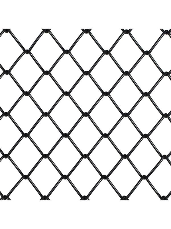 Сетка-рабица ячейка 50х50мм, толщина 2,6мм, с полимерным покрытием, ЧЕРНАЯ (рулон 1,5х10м)