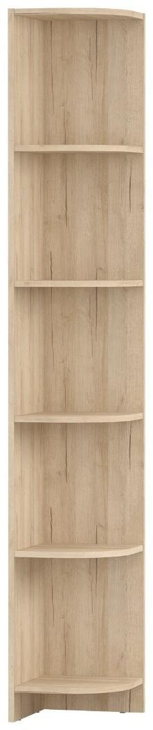 Шкаф стеллаж угловой МИККИ, 300х300х1905, Дуб Ривьера