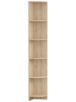 Шкаф стеллаж угловой МИККИ, 300х300х1905, Дуб Ривьера