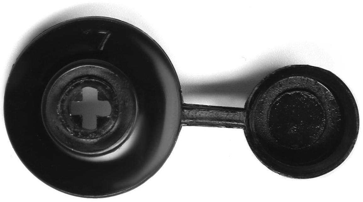 Шайба ТУНДРА, кровельная, с колпачком, М24, черная, 250 шт