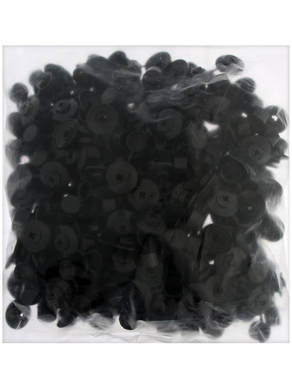 Шайба ТУНДРА, кровельная, с колпачком, М24, черная, 250 шт