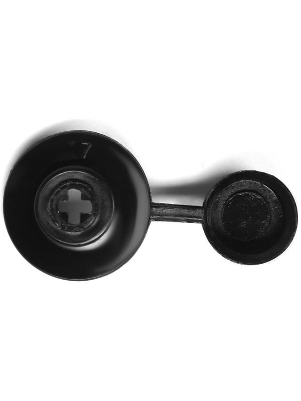 Шайба ТУНДРА, кровельная, с колпачком, М24, черная, 250 шт