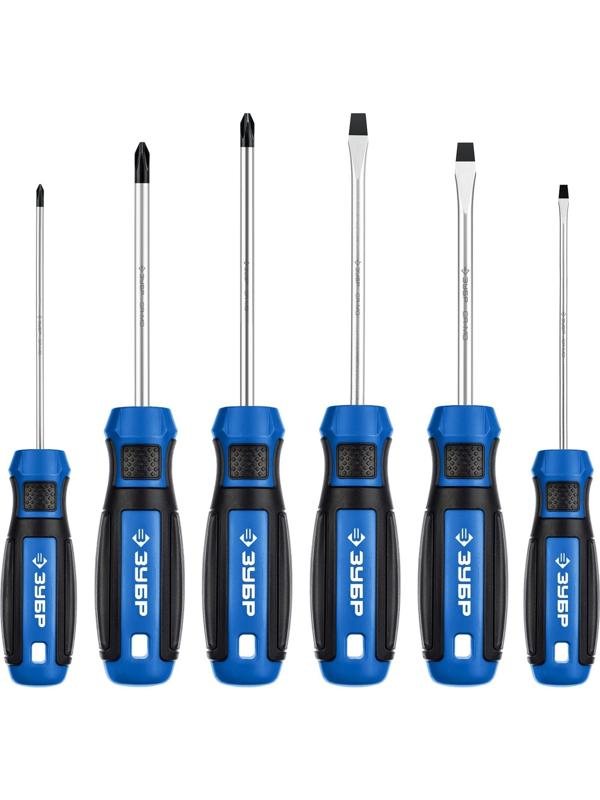 Набор отверток ЗУБР 25239, Профессионал-6 набор отверток 6 шт