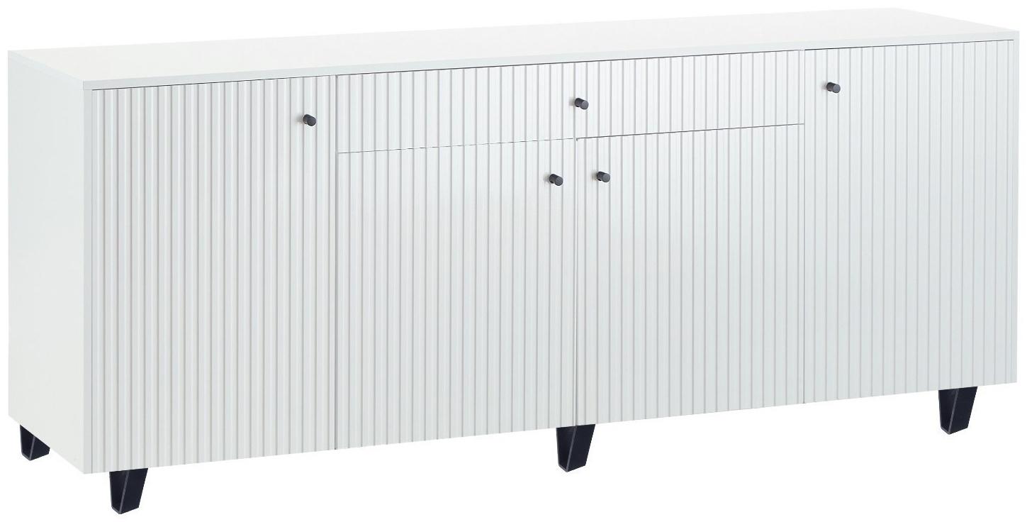 Комод Оливия, 2000х426х830, Белый/Белый глянец