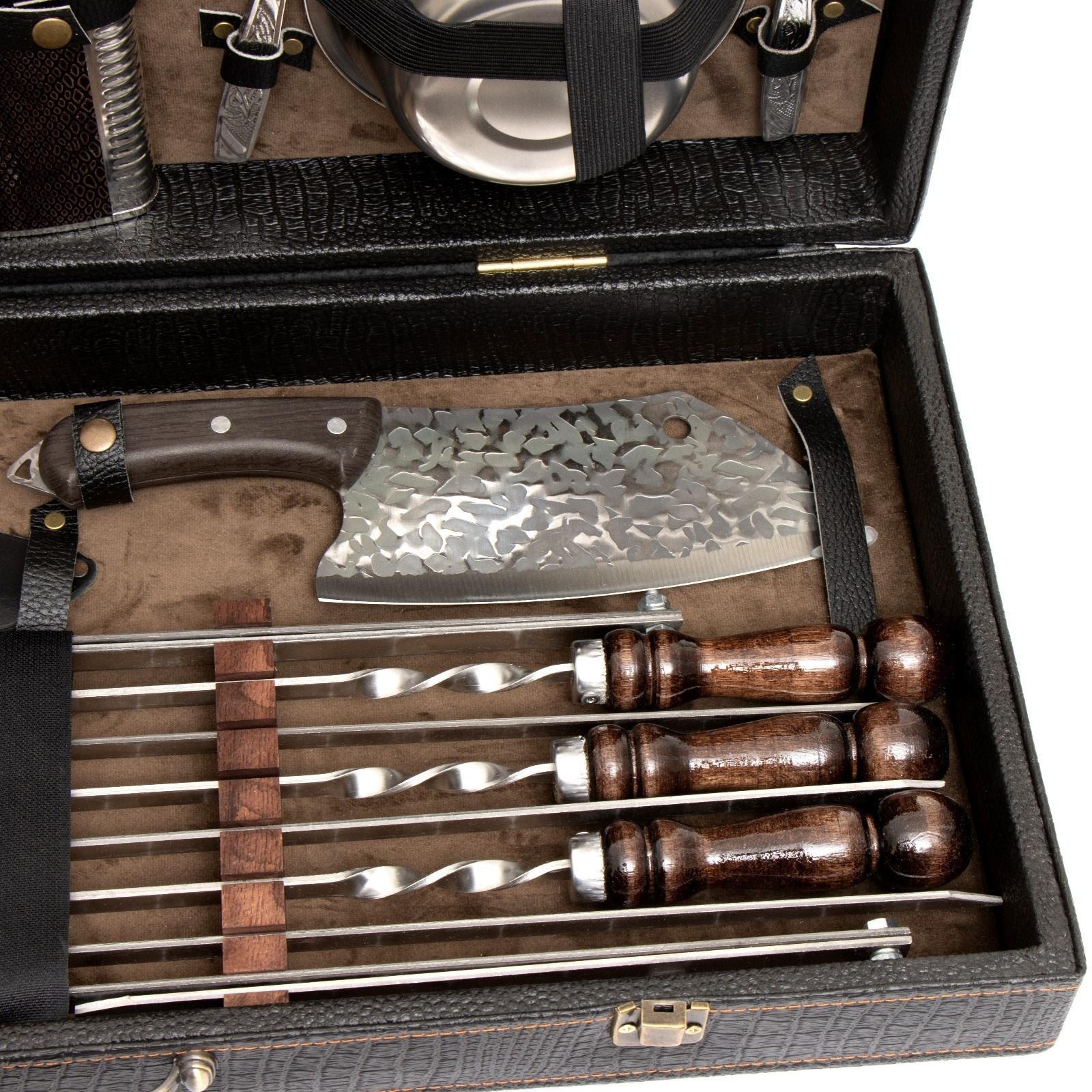 Набор с шампурами подарочный 