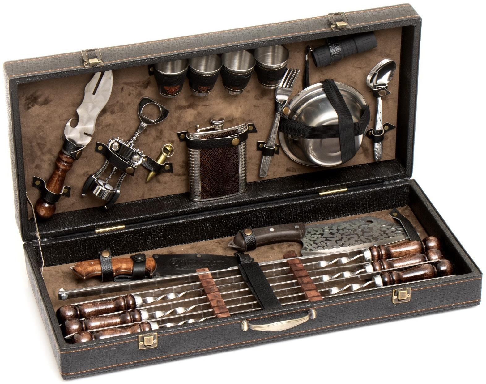 Набор с шампурами подарочный 