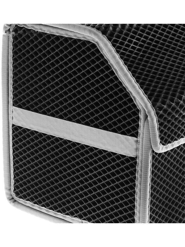 Органайзер саквояж в багажник автомобиля, из EVA-материала, 70 см, серый кант