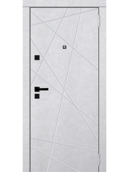 Входная дверь «Geroy 1», 960×2050 мм, левая, цвет бетон снежный