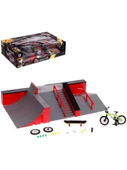 Набор скейт-парк «Экстремал», фингерборд и фингербайк