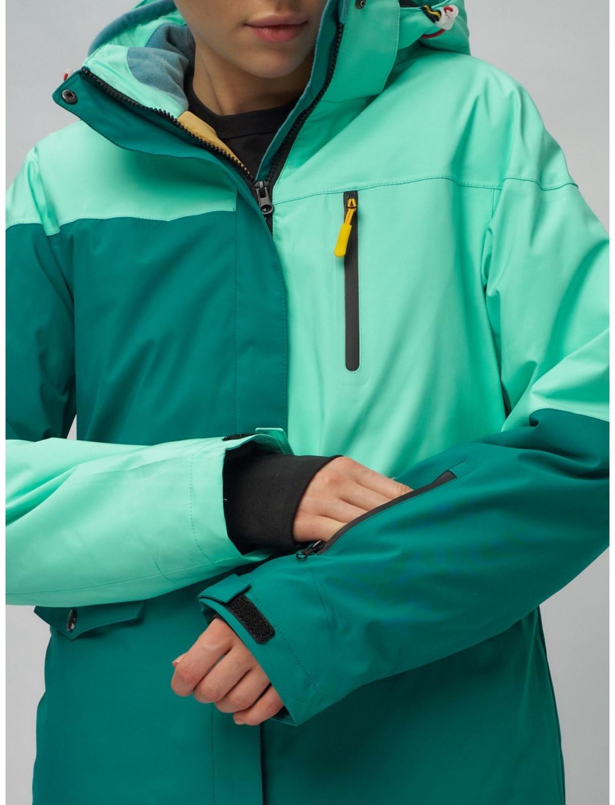 Костюм горнолыжный женский, размер 44, цвет бирюзовый