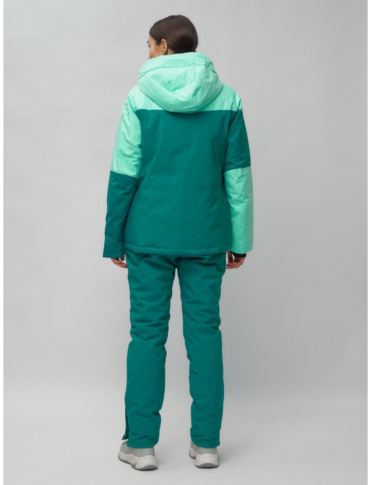 Костюм горнолыжный женский, размер 44, цвет бирюзовый