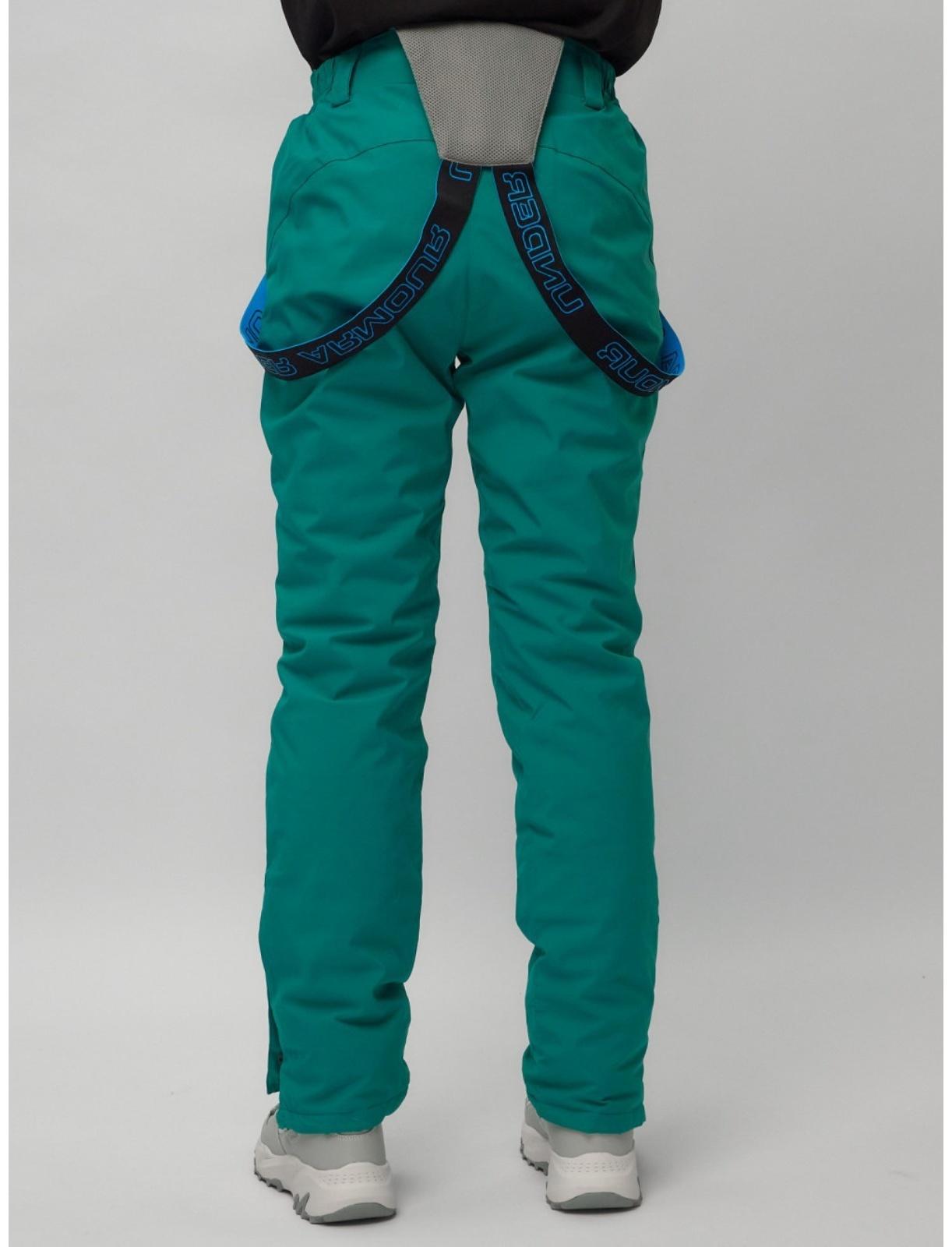 Костюм горнолыжный женский, размер 44, цвет бирюзовый