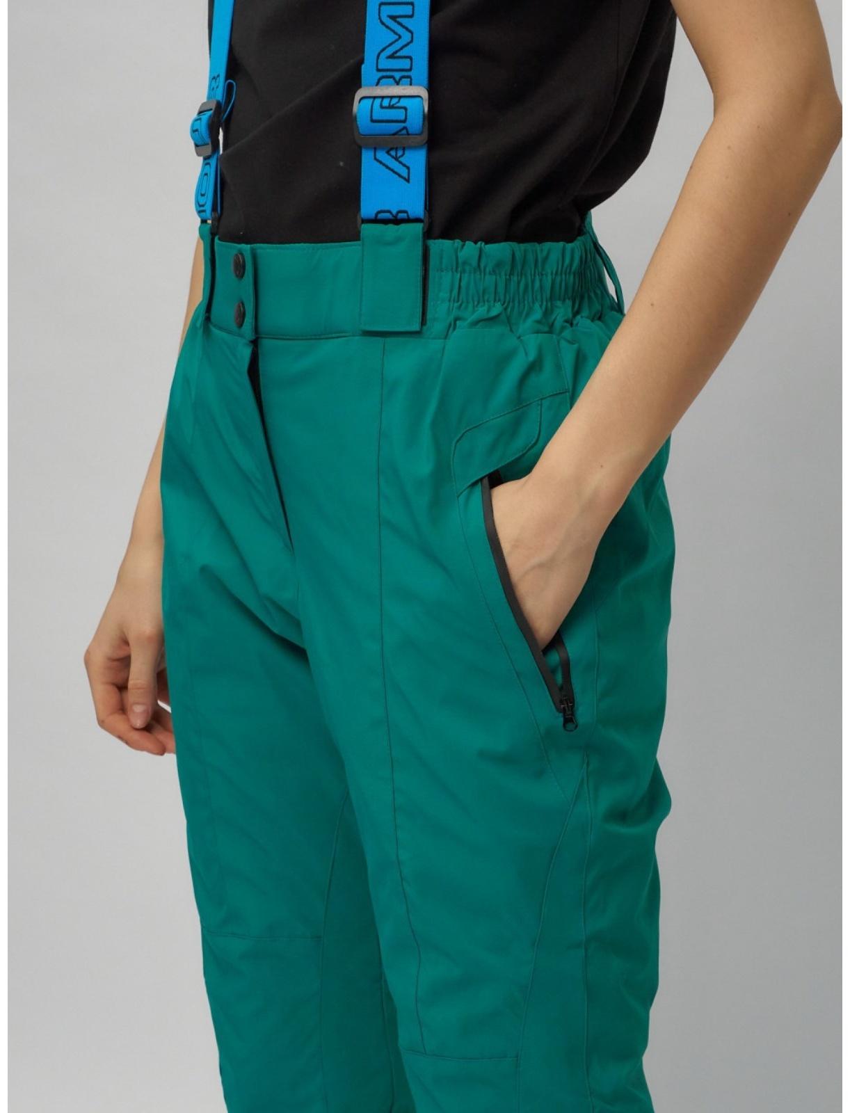 Костюм горнолыжный женский, размер 44, цвет бирюзовый