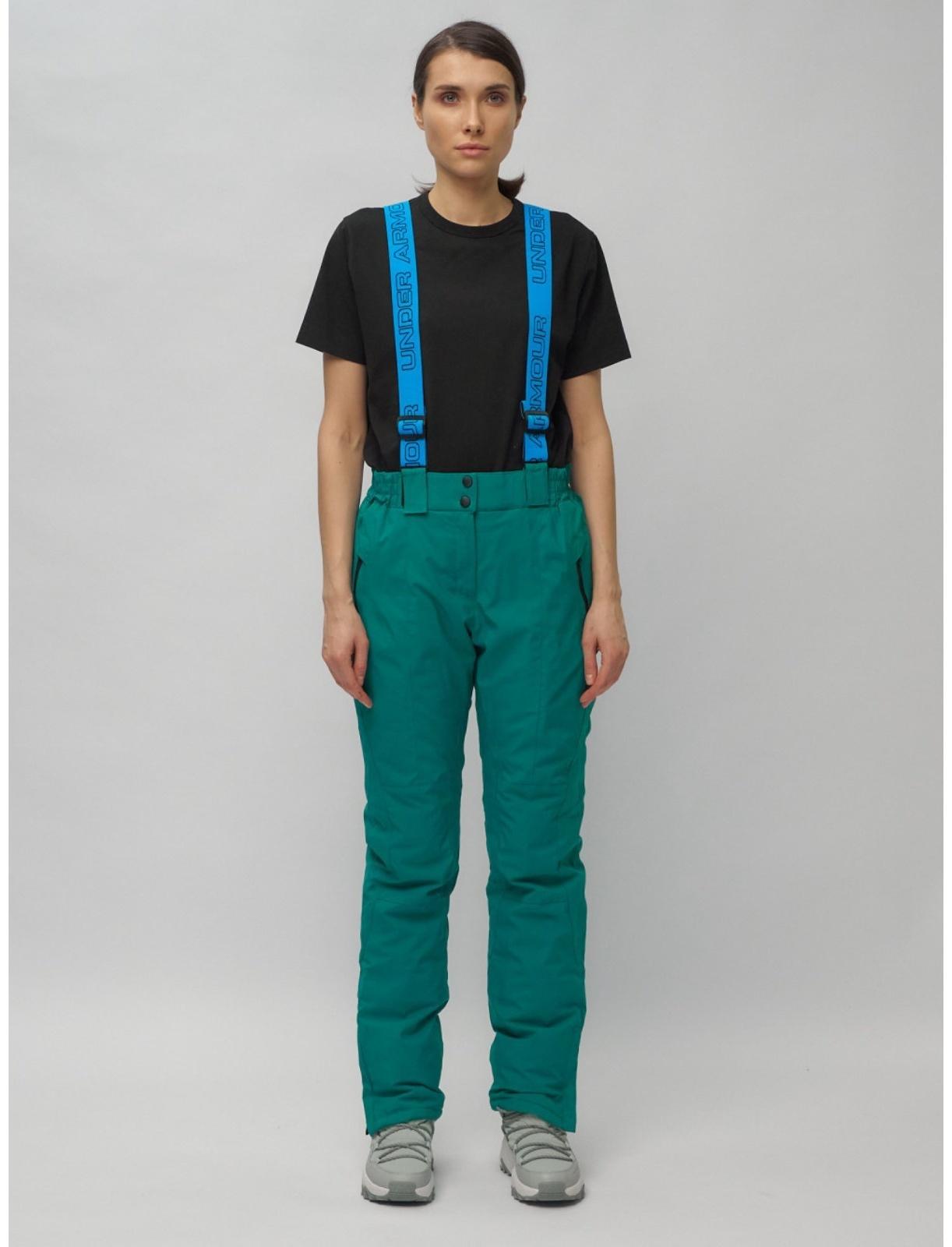 Костюм горнолыжный женский, размер 44, цвет бирюзовый