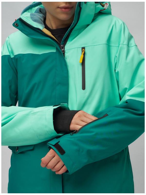 Костюм горнолыжный женский, размер 44, цвет бирюзовый